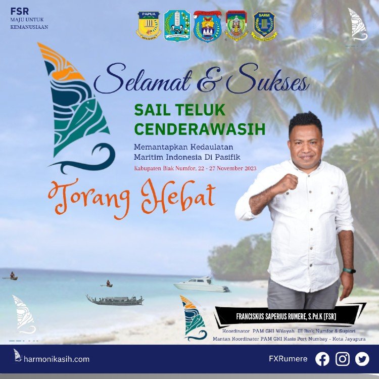 Sail Cenderawasih Bay 2023 as an effort to introduce the charm of Cenderawasih Bay