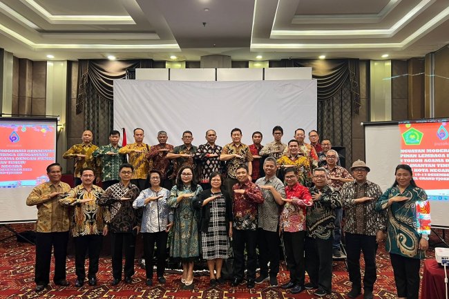 MENKOMINFO  APPRECIATES THE ROLE OF CHRISTIAN RELIGIOUS LEADERS IN STRENGTHENING RELIGIOUS MODERATION