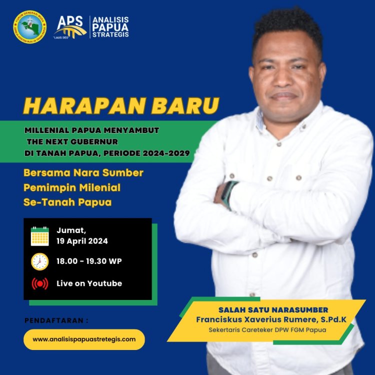 NEW HOPE PAPUAN MILLENNIALS WELCOME THE NEXT GOVERNOR IN THE LAND OF PAPUA PERIOD 2024-2029