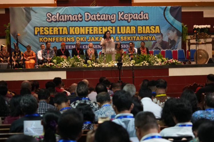 DIRJEN BIMAS KRISTEN MENYOROTI TEMA KONFERENSI LUAR BIASA GMAHK DKI JAKARTA, "DIPILIH UNTUK MISI".