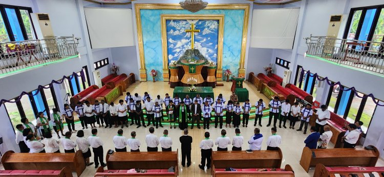 INAUGURATION OF THE CARETAKER REGIONAL LEADERSHIP COUNCIL OF THE YOUTH FORUM & REGIONAL MEETING COMMITTEE OF THE YOUTH FORUM OF THE EVANGELICAL CHRISTIAN CHURCH IN THE LAND OF PAPUA - PAPUA PROVINCE