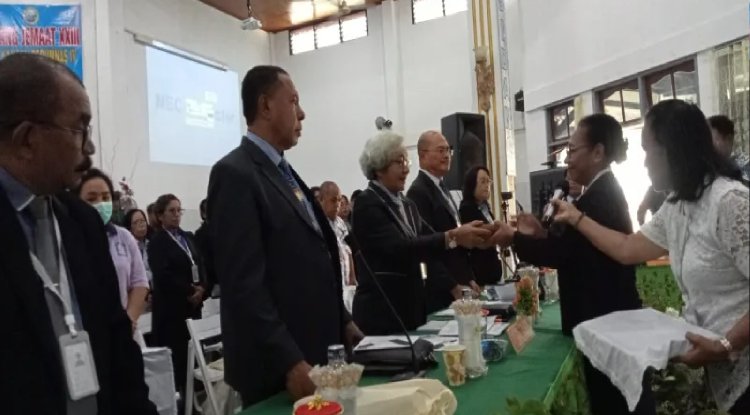 GKI KANAAN PERUMNAS IV PADANG BULAN HOLDS ITS 23RD CONGREGATIONAL MEETING WITH THE THEME OF CHURCH INDEPENDENCE