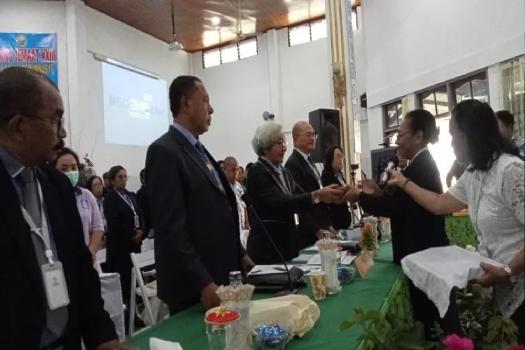 GKI KANAAN PERUMNAS IV PADANG BULAN GELAR SIDANG JEMAAT KE-23 DENGAN TEMA KEMANDIRIAN GEREJA