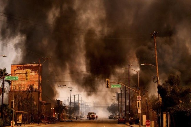 HOLLYWOOD MOCKS GOD, FIRES STRIKE AFTERWARD